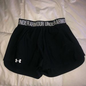 Black Athletic Under Armour Shorts